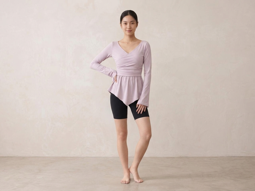 Ballerina Wrap Top · Lilac