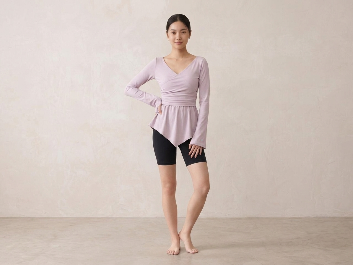 Ballerina Wrap Top · Lilac